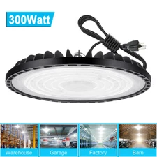UFO LED High Bay Light 300W Industrial Commercial Factory Garage Light 90-277V