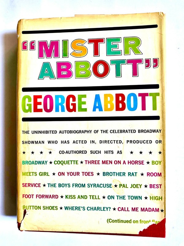 Mister Abbott /George 1963  A Woolcott / W.Kerr /3 hardcover lot)  very good frz