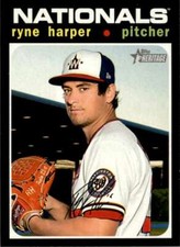 Ryne Harper 2020 Topps Heritage High Number #629 Nationals