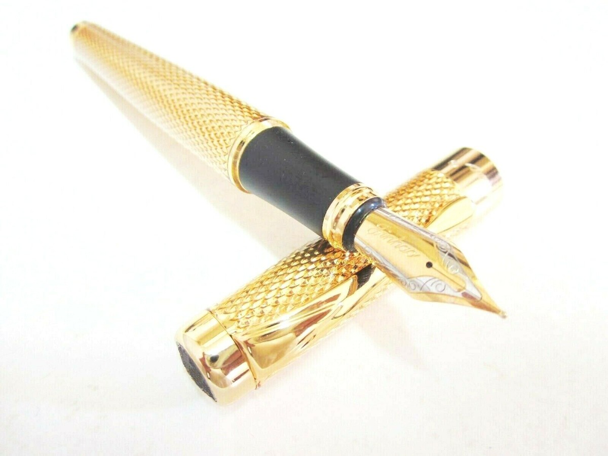 Classic gold metallic Engraved super body fountain pen G