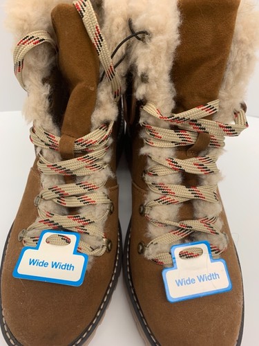 NEW! Time & Tru Women’s Boots Choose Size & Color Brown Black Combat Faux Fur - Picture 28 of 35