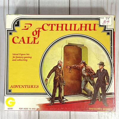 Grenadier Models Call of Cthulhu Adventurers Metal Figures Set Sealed 1983