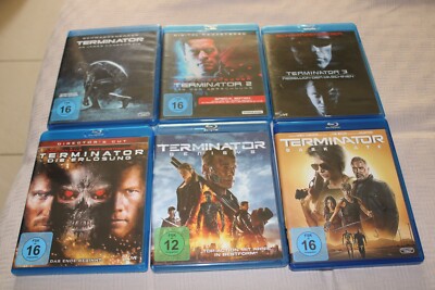 Terminator 1-6 (Blu-Ray) (Arnold Schwarzenegger) 6Filme/6Blu-Rays