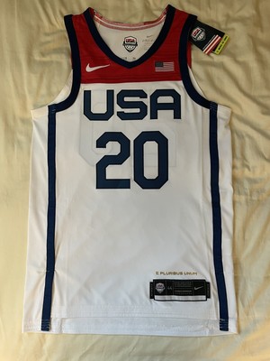 Nike Team Usa Basketball Authentic Home Jersey Tokyo Olympics Ct6516 Size M Ebay