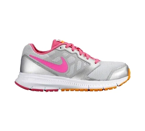 Nike Sneakers in Pizzo da Ragazza Puro Platino Rosa Pow Citrus Taglia Giovani Ragazze 5
