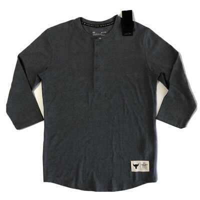 Mens Ua Project Rock Henley Men's Under Armour Project Rock Waffle