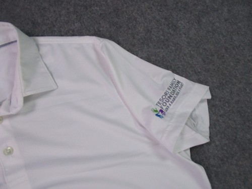 Camicia Johnnie-O Uomo Large Bianca Golf Performance Casual Stretch Wicking LEGGI ^ - Foto 5 di 18