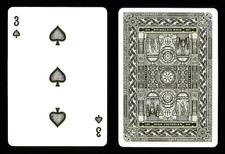 1 x playing card Theory11 High Victorian - 3 of Spades ZT 39