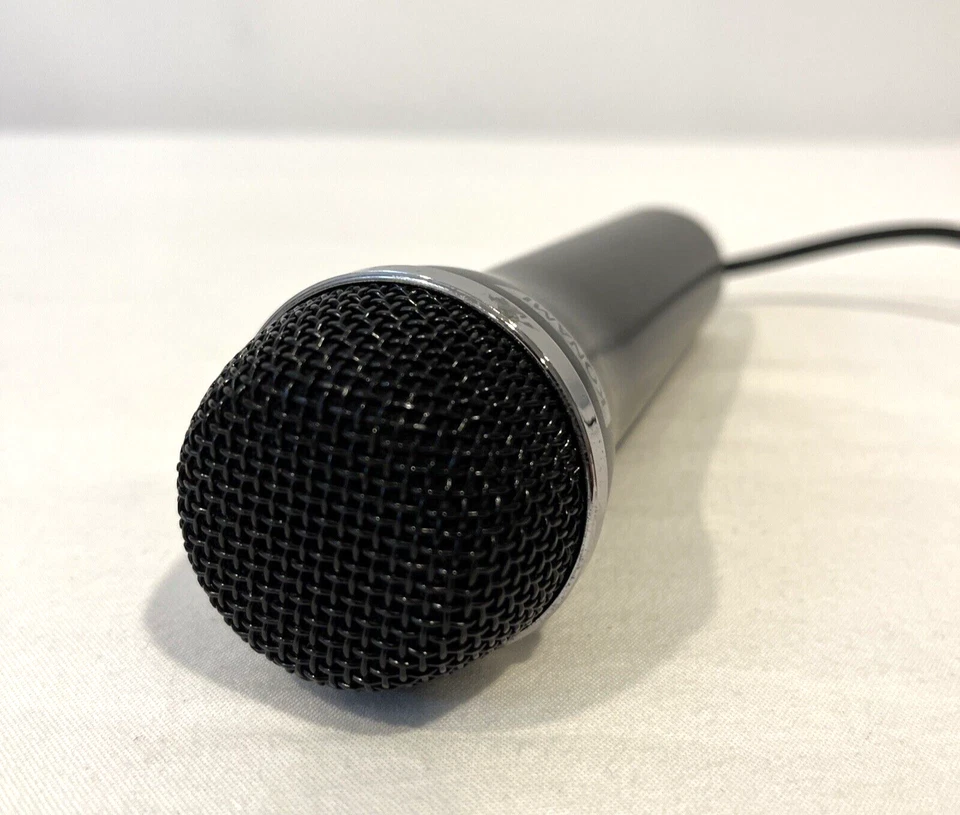 KONAMI BLACK WIRED MICROPHONE PS2 PS3 WII XBOX 360 USB ROCK BAND RAPSTAR A-0234A - Image 4 of 4