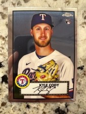 2022 TOPPS CHROME PLATINUM BASE ROOKIE CARD TEXAS RANGERS KYLE CODY #117