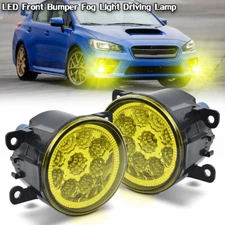 Pair Front Bumper LED Fog Light Clear Driving Lamps For SUBARU WRX 2015-2021