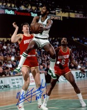 NATE TINY ARCHIBALD SIGNED 8x10 PHOTO HOF 91 BOSTON CELTICS LEGEND BECKETT BAS