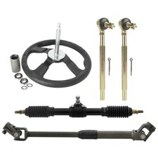 350mm Go Kart Steering Wheel Tie Rod,Gear Rack Pinion Shaft Drift Cart Golf