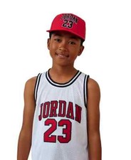 Jordan Big Kids' Boys Jersey Flat Brim Cap Gym Red Size 8-20