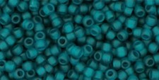 11/0, Toho Seed Beads, 7BDF, TRANSPARENT Frosted TEAL 10 grams, TR-11-7BDF