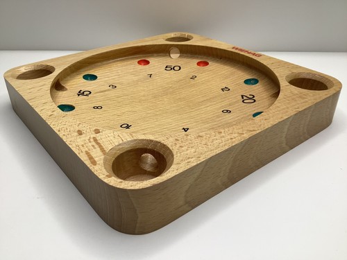 Roulette Vintage Tirolese In Legno Boscaiola Decrestina Made In Italy Wood Game - Afbeelding 4 van 9