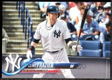 Clint Frazier 2018 Topps Complete Sets Image Variation Batting Rookie Card #7 RC. rookie card picture