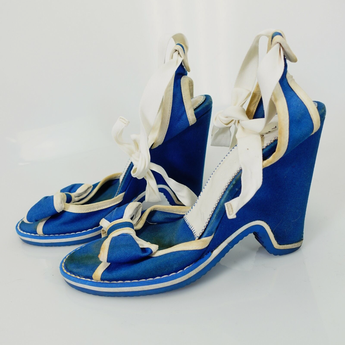 サンダル・ミュール Sandals - Marc Jacobs - Cotton - Blue Marc Jacobs Shoes Leather 6 Sandals Strappy Ankle Strap Blue