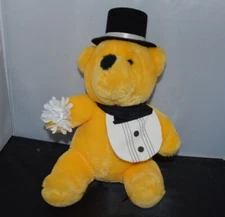 Poohfessional Bear Plush Sears 10 inches sitting Top Hat  I8