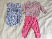 Lot huge 3 pc 6 mo pants romper shirt carter's Gymboree Little me