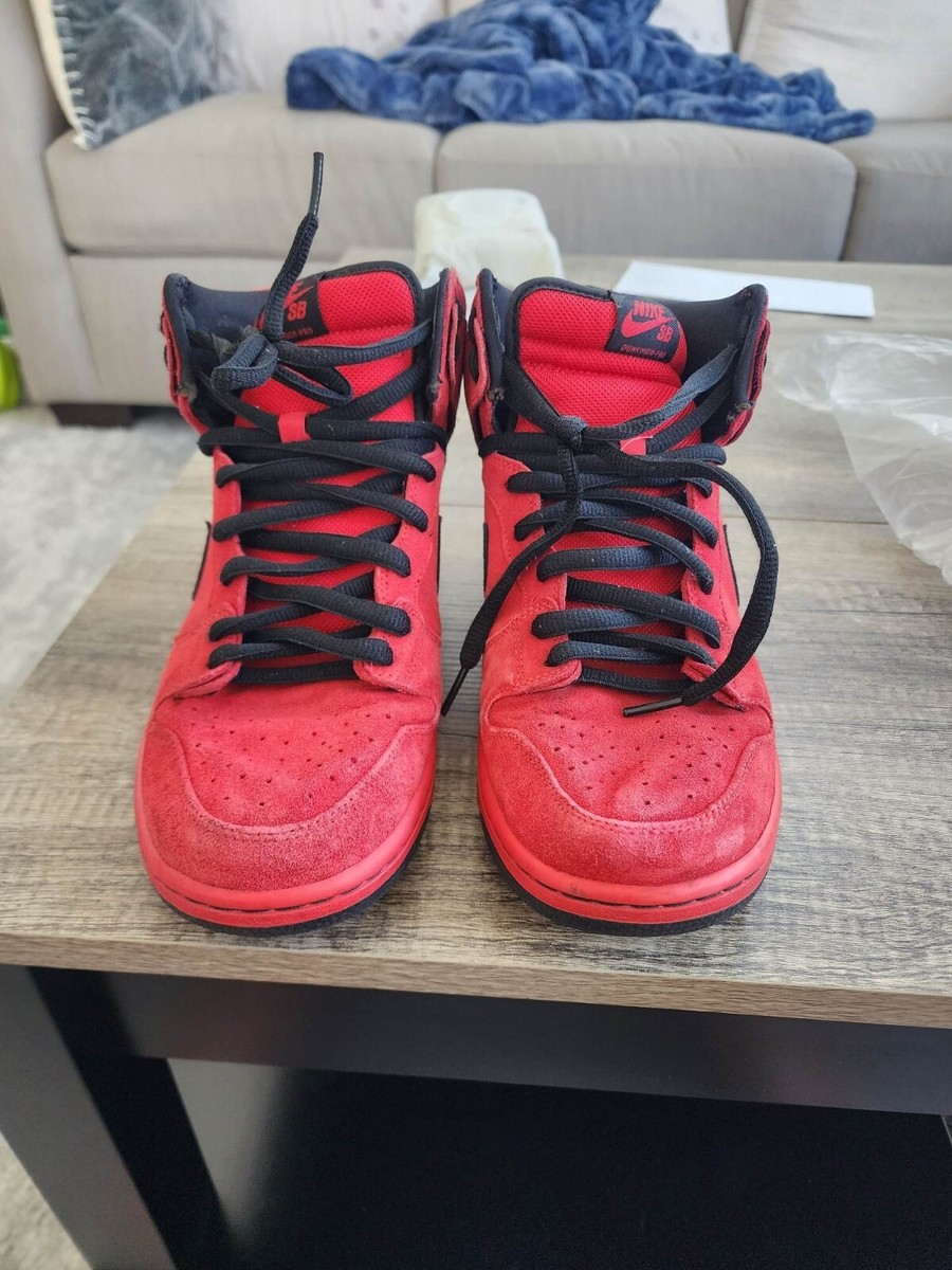 nike sb dunk high sport red