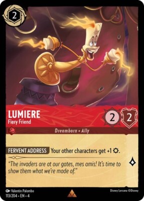 Lumiere Fiery Friend Disney Lorcana