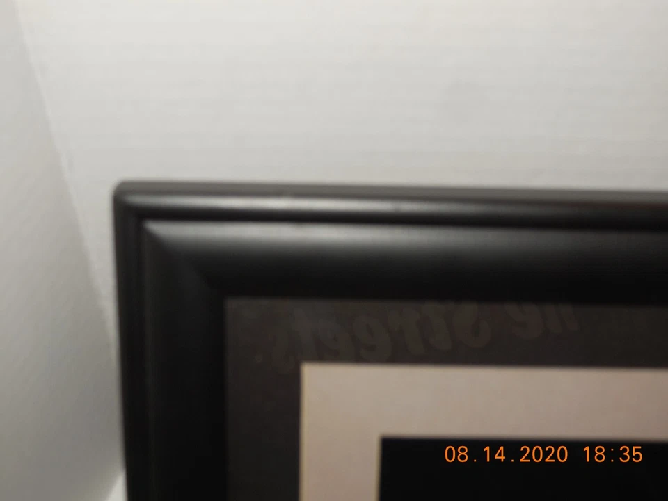 Omnitech 8.5 in Digital Photo Frame black wood with black/beige Matte insert - Image 2 of 4