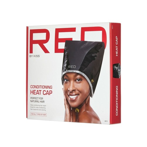 GORRA TÉRMICA ACONDICIONADORA RED BY KISS PERFECTA PARA CABELLO NATURAL #HC11 - Imagen 3 de 5