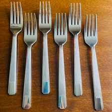Oneida PARK PLACE Dinner Forks 7 3/8” Stainless Steel Flatware Set of 6 New
