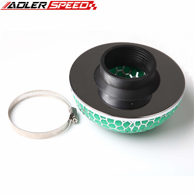 US SHIP Universal 2.5'' Air Intake/Turbo High Flow Mushroom Washable Filter Green