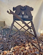 Clipper No. 9 Portable Flat Belt Lacer & Stand Hit Miss Steam Engine Conveyor