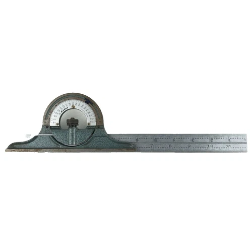 Mitutoyo Combination 180-501 Blade 12" Ruler Scale with Protractor Made in Japan