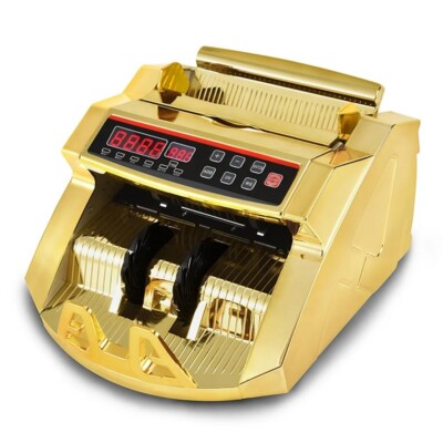 Gold Money Counter Plated Machine Vintage Multi Currency