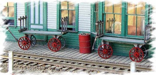 Carros de equipaje gemelos Bar Mills modelos 0784 escala O (Kit) | Zustand: New