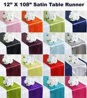 Pack of 10/20/30 Satin Table Runner Wedding Party Decoration 12"x108"- FREE SHIP