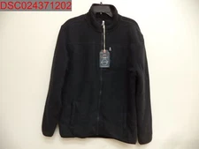 NWT- Weatherproof Vintage Men's Dark Navy Blue Fleece Full-Zipped Jacket, Size M
