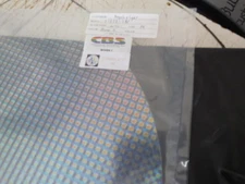 Dichroic Glass:CBS 96 COE Boxes 1 Pattern Rainbow on Thin Clear - 3"Sq