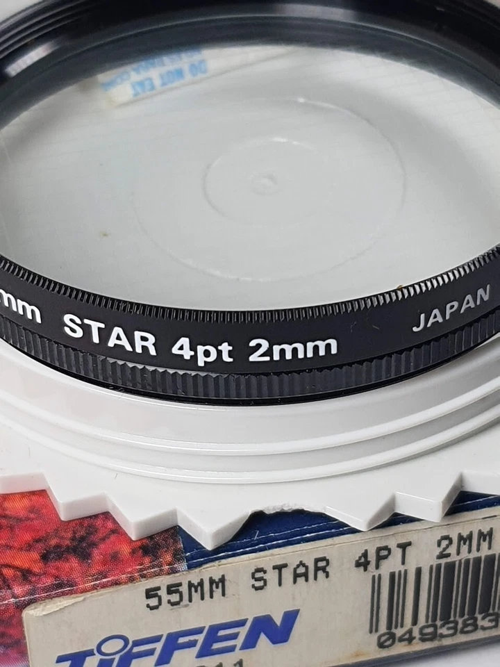 TiFFEN 55mm 4pt / 2mm Grid Star Effect Filter 55 mm E-55 Streaking Pattern E55 - Image 2 of 4