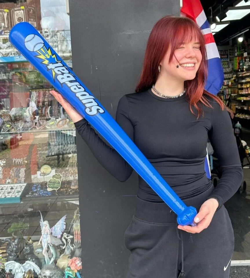 Inflatable Super Bat Baseball Fun Swimming Kids Playing Games Bat Ball Blow Up - Изображение 4 из 4