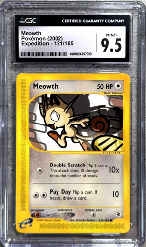 Meowth graded CGC 9.5 for sale on eBay