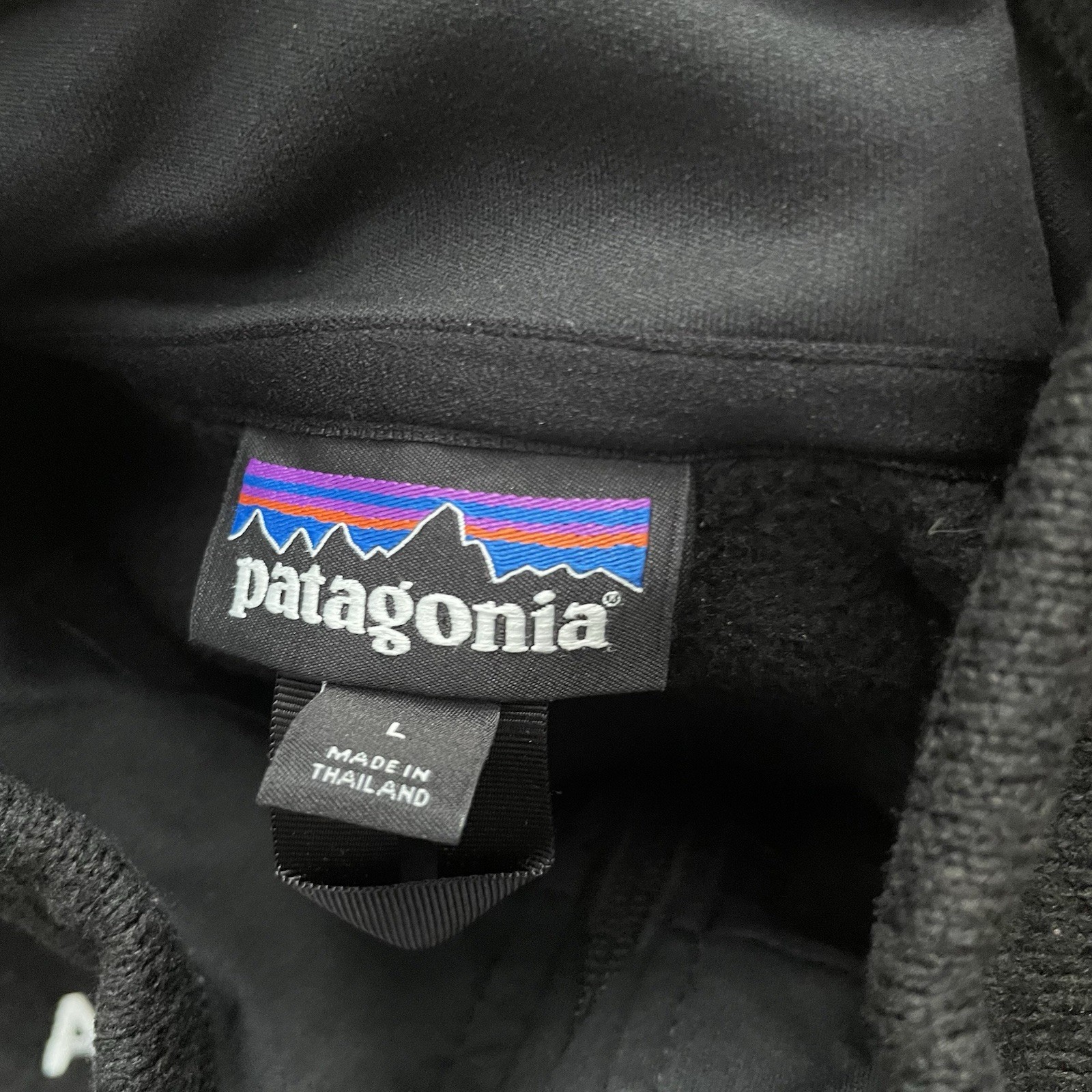 Patagonia Better Sweater Black Jacket Mens Large 1/4 Zip Fleece Logo Embroidered thumbnail 7