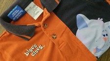 Vintage Y2k 2000 Blues Clues Polo Size 4T With Clue Notebook