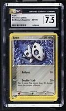 2003 Aron 25/109 CGC 7.5 Near Mint+ EX Ruby & Sapphire Regular Vintage Pokémon on eBay