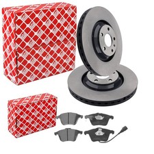 FEBI BREMSSCHEIBEN 340mm + BELÄGE VORNE passend für Audi TT 8J Coupe Roadster