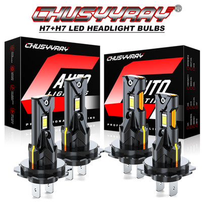 4pcs H7 LED Headlight Bulbs Kit High Low Beam 6000K White For BMW X1 2012-2018