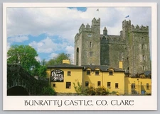 Photochrome Postcard Bunratty Castle Co Clare Ireland Continental