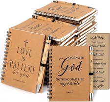 /30 Set Mothers Day s, Christian Spiral Notebook with Bible