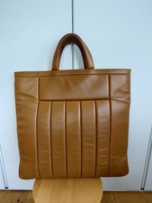 Dunhill Concourse Leather Tote Bag Camel Quil...