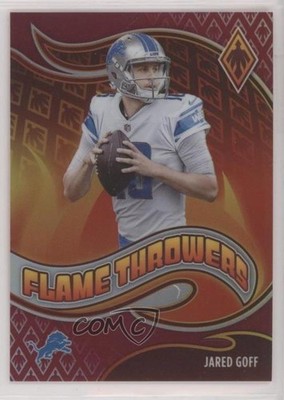 2021 Panini Phoenix Flame Throwers Red 40/199 Jared Goff #FT-23 18oq
