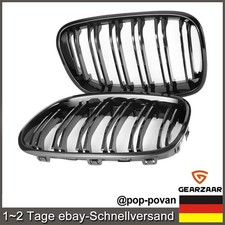 Sport Nieren f�r BMW F20 F21 K�hlergrill Schwarz Glanz M Performance Style Front